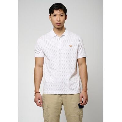 KAPORAL - Polo blanc Homme en 100% coton BOSCI Blanc - Publicité KAPORAL - Polo blanc Homme en 100% coton BOSCI Blanc - Publicité