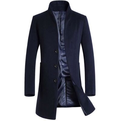 MOBIGARLAN Manteau Trench Homme Pakra Hiver Chaud Laine 4XL Bleu - Publicité MOBIGARLAN Manteau Trench Homme Pakra Hiver Chaud Laine 4XL Bleu - Publicité
