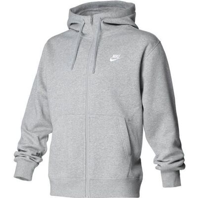 Veste à capuche zippée NIKE CLUB GRIS - Homme Gris - Publicité Veste à capuche zippée NIKE CLUB GRIS - Homme Gris - Publicité