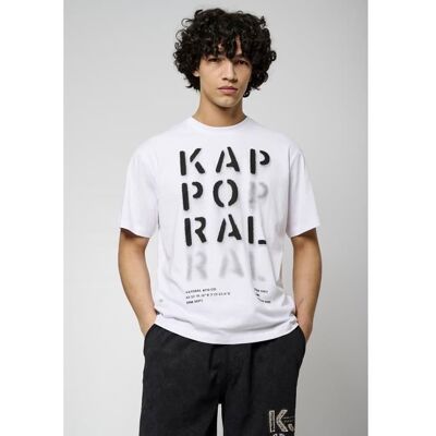 KAPORAL - T-shirt blanc Homme 100% coton TIBO Blanc - Publicité KAPORAL - T-shirt blanc Homme 100% coton TIBO Blanc - Publicité