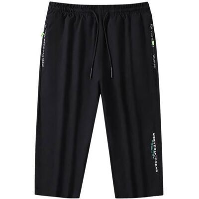 INSFITY Pantacourt Homme de Sport Séchage Rapide Taille Elastique Pantalon Court Ete Respirante Couleur Unie Noir - Publicité INSFITY Pantacourt Homme de Sport Séchage Rapide Taille Elastique Pantalon Court Ete Respirante Couleur Unie Noir - Publicité