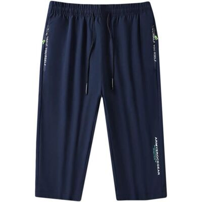 INSFITY Pantacourt Homme de Sport Séchage Rapide Taille Elastique Pantalon Court Ete Respirante Couleur Unie - Bleu Bleu - Publicité INSFITY Pantacourt Homme de Sport Séchage Rapide Taille Elastique Pantalon Court Ete Respirante Couleur Unie - Bleu Bleu - Publicité