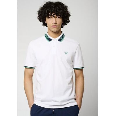 KAPORAL - Polo blanc Homme TOBY Blanc - Publicité KAPORAL - Polo blanc Homme TOBY Blanc - Publicité