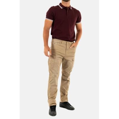 Pantalons Kaporal Kalis Camel - KAPORAL - Coupe slim - Taille standard - Homme Beige - Publicité Pantalons Kaporal Kalis Camel - KAPORAL - Coupe slim - Taille standard - Homme Beige - Publicité