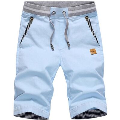MOBIGARLAN Shorts cargo homme section mince tendance Bleu clair - Luxe QW281 Bleu - Publicité MOBIGARLAN Shorts cargo homme section mince tendance Bleu clair - Luxe QW281 Bleu - Publicité