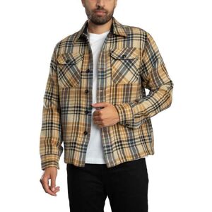 Surchemise À Carreaux Shcarl4 - Schott Beige - Publicité Surchemise À Carreaux Shcarl4 - Schott Beige - Publicité