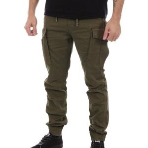 Pantalon Cargo - SCHOTT - Relax - Kaki - Coupe droite - Ceinture élastique Vert - Publicité Pantalon Cargo - SCHOTT - Relax - Kaki - Coupe droite - Ceinture élastique Vert - Publicité
