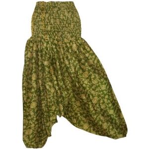 Pantalon Sarouel Ethnique Femme en Soie - ITENDANCE - Vert - Coupe Baggy - Taille Unique Vert - Publicité Pantalon Sarouel Ethnique Femme en Soie - ITENDANCE - Vert - Coupe Baggy - Taille Unique Vert - Publicité