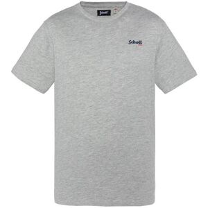T-Shirt - SCHOTT - RODE - Garçon - Gris - 100% coton Gris - Publicité T-Shirt - SCHOTT - RODE - Garçon - Gris - 100% coton Gris - Publicité