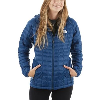 Doudoune Femme - THE NORTH FACE - Thermoball Hoodie TNF - Bleu - 100% Nylon recyclé - Fermeture éclair Bleu - Publicité Doudoune Femme - THE NORTH FACE - Thermoball Hoodie TNF - Bleu - 100% Nylon recyclé - Fermeture éclair Bleu - Publicité