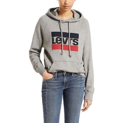 Levi's Pull à capuche Levis sweat à capuche gris femme Gris - Publicité Levi's Pull à capuche Levis sweat à capuche gris femme Gris - Publicité