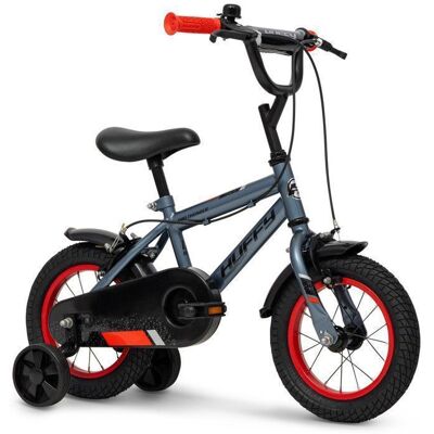 Vélo Enfant – Pro Thunder – Roues 12 – Age 3 à 5 ans – Stabilisateurs – Gris et Rouge – Produit HUFFY Gris - Publicité Vélo Enfant – Pro Thunder – Roues 12 – Age 3 à 5 ans – Stabilisateurs – Gris et Rouge – Produit HUFFY Gris - Publicité