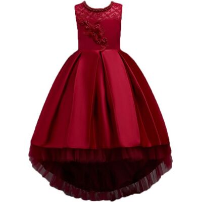 INSFITY Robe Soirée Fille Enfant Mariage et Cérémonie Sans manches Robe Demoiselle - Rouge Rouge - Publicité INSFITY Robe Soirée Fille Enfant Mariage et Cérémonie Sans manches Robe Demoiselle - Rouge Rouge - Publicité