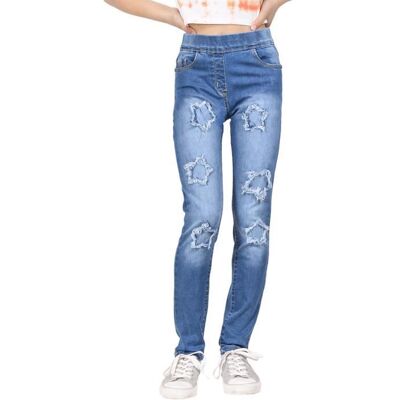 A2 Z 4 KIDS Jeans A2Z 4 Kids Confort Extensible Bell Bottom Déchiré Pantalon Evasé Pour Filles 5-13 Ans Bleu - Publicité A2 Z 4 KIDS Jeans A2Z 4 Kids Confort Extensible Bell Bottom Déchiré Pantalon Evasé Pour Filles 5-13 Ans Bleu - Publicité