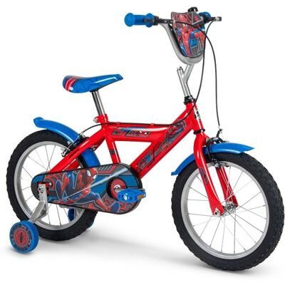 Vélo Enfant Marvel - Spiderman - Roues 14 - Age 4 à 6 ans - 2 Freins - Stabilisateurs - Rouge - Produit HUFFY Rouge - Publicité Vélo Enfant Marvel - Spiderman - Roues 14 - Age 4 à 6 ans - 2 Freins - Stabilisateurs - Rouge - Produit HUFFY Rouge - Publicité