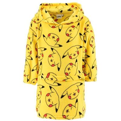 Poncho polaire - POKÉMON - Poncho pyjama Pikachu - 100% polyester - Mixte - Enfant 4-10 ans Jaune - Publicité Poncho polaire - POKÉMON - Poncho pyjama Pikachu - 100% polyester - Mixte - Enfant 4-10 ans Jaune - Publicité