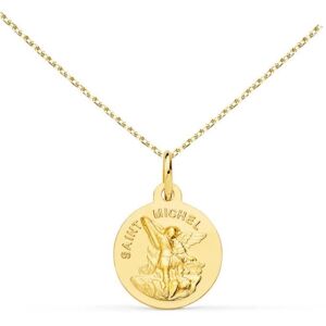 L'ATELIER D'AZUR Collier - LATELIER DAZUR - Médaille Or 18 Carats 750/1000 Saint Michel - Chaîne Dorée - Mixte - 1.40cm - Publicité L'ATELIER D'AZUR Collier - LATELIER DAZUR - Médaille Or 18 Carats 750/1000 Saint Michel - Chaîne Dorée - Mixte - 1.40cm - Publicité