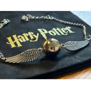 Bracelet - Harry Potter - Quidditch - Doré - Réglable - Pochette gravée - Publicité Bracelet - Harry Potter - Quidditch - Doré - Réglable - Pochette gravée - Publicité