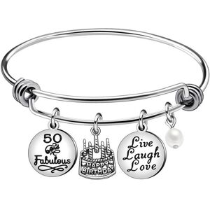 WASDK Bracelet en acier inoxydable pour femme - A627 - Cadeaux danniversaire pour 13 16 18 21 30 40 50 60 65 ans - Publicité WASDK Bracelet en acier inoxydable pour femme - A627 - Cadeaux danniversaire pour 13 16 18 21 30 40 50 60 65 ans - Publicité