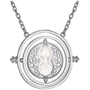 STRASS & PAILLETTES Collier Pendentif Harry Potter Hermione Sablier Amovible retourneur de temps argenté - Publicité STRASS & PAILLETTES Collier Pendentif Harry Potter Hermione Sablier Amovible retourneur de temps argenté - Publicité