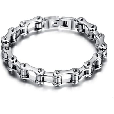 Zense - Gourmette chaîne de moto pour homme en acier inoxydable ZB0344 - Publicité Zense - Gourmette chaîne de moto pour homme en acier inoxydable ZB0344 - Publicité