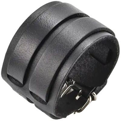 Zense - Bracelet force noir en cuir pour homme double lanières ZB0265 - Publicité Zense - Bracelet force noir en cuir pour homme double lanières ZB0265 - Publicité