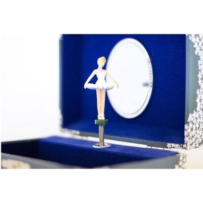 Coffret à bijoux musical - ULYSSE - ballerine - Bleu - 15 x 10 cm - Lac des cygnes - A partir de 3 ans - Enfant - Publicité Coffret à bijoux musical - ULYSSE - ballerine - Bleu - 15 x 10 cm - Lac des cygnes - A partir de 3 ans - Enfant - Publicité