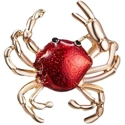 Clj Charles Le Jeune - Broche - Crabe de Darwin - - Femme - Animaux - Belle qualité de finition - Epingle - élégant - Cadeau Rouge - Publicité Clj Charles Le Jeune - Broche - Crabe de Darwin - - Femme - Animaux - Belle qualité de finition - Epingle - élégant - Cadeau Rouge - Publicité