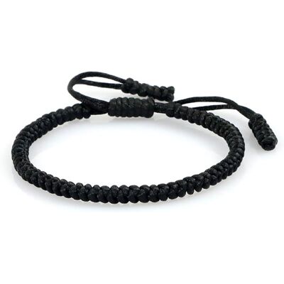 Zense - Bracelet tibétain noir tressé ajustable pour homme ZB0364 - Publicité Zense - Bracelet tibétain noir tressé ajustable pour homme ZB0364 - Publicité
