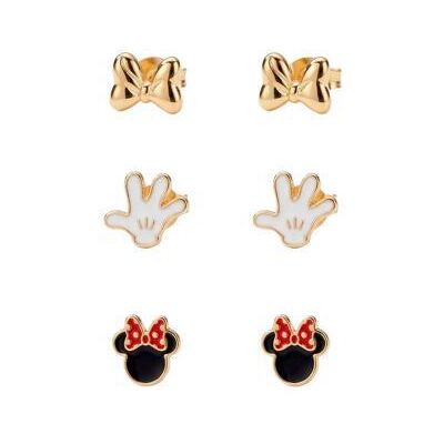 Disney Lot de 3 Paires Boucles d Oreilles Minnie Mouse Acier - Publicité Disney Lot de 3 Paires Boucles d Oreilles Minnie Mouse Acier - Publicité
