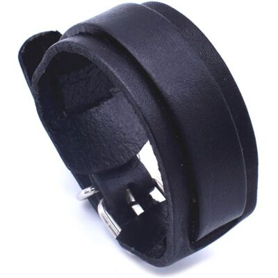 Zense - Bracelet de force pour homme en cuir ajustable noir ZB0336 - Publicité Zense - Bracelet de force pour homme en cuir ajustable noir ZB0336 - Publicité