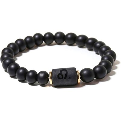 Zense - Bracelet zodiaque noir Lion étirable homme avec perles Onyx ZB0385 - Publicité Zense - Bracelet zodiaque noir Lion étirable homme avec perles Onyx ZB0385 - Publicité