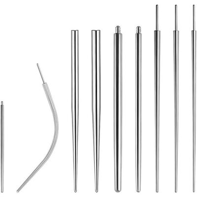 KJEHOME Aiguille Piercing 9 Pièces 14G/16G/18G Piercing Outil Perçage Kit Piercing Kit Piercing Nombril Kit Piercing Nez pour - Publicité KJEHOME Aiguille Piercing 9 Pièces 14G/16G/18G Piercing Outil Perçage Kit Piercing Kit Piercing Nombril Kit Piercing Nez pour - Publicité