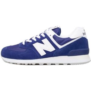 Baskets - NEW BALANCE - 574 - Blanc - Homme - Lacets - Plat Blanc - Publicité Baskets - NEW BALANCE - 574 - Blanc - Homme - Lacets - Plat Blanc - Publicité