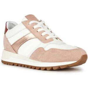 Basket Geox Femme D Tabelya - Nude White - Daim-Nubuck - Lacets Blanc - Publicité Basket Geox Femme D Tabelya - Nude White - Daim-Nubuck - Lacets Blanc - Publicité