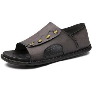 Sandale Été Homme Plages Plats Nu Pieds Anti-dérapant Bout Ouvert Respirante Casual Retro - INSFITY - Gris Gris - Publicité Sandale Été Homme Plages Plats Nu Pieds Anti-dérapant Bout Ouvert Respirante Casual Retro - INSFITY - Gris Gris - Publicité