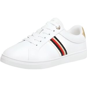 Baskets femme Tommy Hilfiger Ref 59098 YBS Blanc Blanc - Publicité Baskets femme Tommy Hilfiger Ref 59098 YBS Blanc Blanc - Publicité