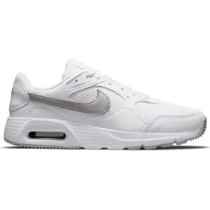 Chaussure Femme Nike Air Max Sc CW4554-100 Blanc - Synthétique - Lacets - Plat Blanc - Publicité Chaussure Femme Nike Air Max Sc CW4554-100 Blanc - Synthétique - Lacets - Plat Blanc - Publicité