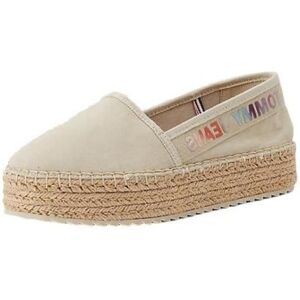 Espadrilles Compensées - Tommy Jeans - Ref 56744 acm Savannah Sand - Femme - Textile - Beige Beige - Publicité Espadrilles Compensées - Tommy Jeans - Ref 56744 acm Savannah Sand - Femme - Textile - Beige Beige - Publicité