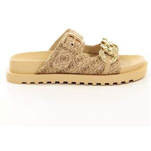 Claquettes femme Guess Fatema 2 - beige brown - 36 Marron - Publicité Claquettes femme Guess Fatema 2 - beige brown - 36 Marron - Publicité