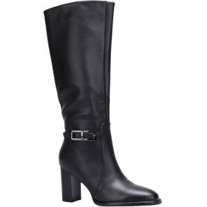 LA MODEUSE Bottes en simili à bride métallique décorative.Dotées dune fermeture zippée sur le côté intérieur. pour femme - Bottes cuissardes Noir - Publicité LA MODEUSE Bottes en simili à bride métallique décorative.Dotées dune fermeture zippée sur le côté intérieur. pour femme - Bottes cuissardes Noir - Publicité