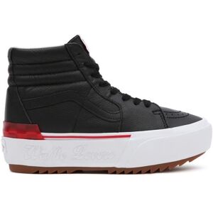 Baskets VANS UA SK8HI Stacked Noir - Femme/Adulte - Lacets - Plat - Textile Noir - Publicité Baskets VANS UA SK8HI Stacked Noir - Femme/Adulte - Lacets - Plat - Textile Noir - Publicité