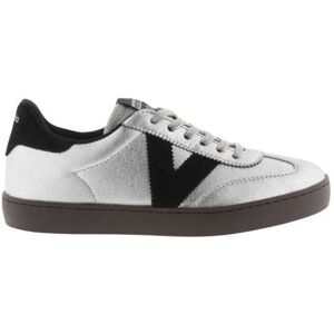 Baskets en cuir métallisé et cuir fendu femme Victoria Berlín Ciclista - Publicité Baskets en cuir métallisé et cuir fendu femme Victoria Berlín Ciclista - Publicité