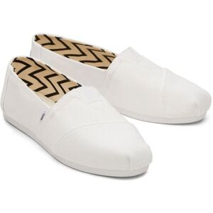 Espadrilles - TOMS - Alpargata - Toile coton recyclé - Semelle intérieure Comfort PU recyclée - Blanc Blanc - Publicité Espadrilles - TOMS - Alpargata - Toile coton recyclé - Semelle intérieure Comfort PU recyclée - Blanc Blanc - Publicité