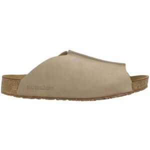 Sandales Femme - HAFLINGER BIO FORTUNA - Talon plat 3cm - Cuir Beige - Bout ouvert Beige - Publicité Sandales Femme - HAFLINGER BIO FORTUNA - Talon plat 3cm - Cuir Beige - Bout ouvert Beige - Publicité