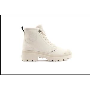 Bottines en cuir femme Palladium Pallabase - whitecap grey-m - 41 Blanc - Publicité Bottines en cuir femme Palladium Pallabase - whitecap grey-m - 41 Blanc - Publicité