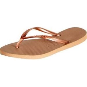 Tongs Havaianas Slim Rose Doré Mixte - Femme - Caoutchouc - Confort exceptionnel Rose - Publicité Tongs Havaianas Slim Rose Doré Mixte - Femme - Caoutchouc - Confort exceptionnel Rose - Publicité