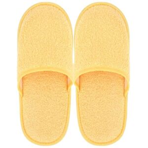 Chaussons de bain en éponge PURE Jaune Amarillo - LINNEA - Taille Large (L) du 41 au 43 - Semelle anti-dérapante Blanc - Publicité Chaussons de bain en éponge PURE Jaune Amarillo - LINNEA - Taille Large (L) du 41 au 43 - Semelle anti-dérapante Blanc - Publicité