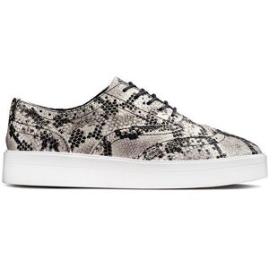 Chaussures - CLARKS - Hero Brogue - Cuir argenté - Peau de serpent - Femme 375 - Publicité Chaussures - CLARKS - Hero Brogue - Cuir argenté - Peau de serpent - Femme 375 - Publicité