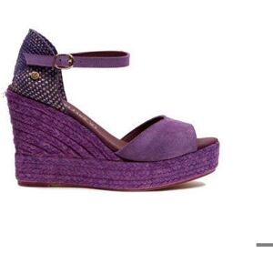 Espadrilles Femme LA VALETA Charlene peep toe MORADO Blanc - Publicité Espadrilles Femme LA VALETA Charlene peep toe MORADO Blanc - Publicité